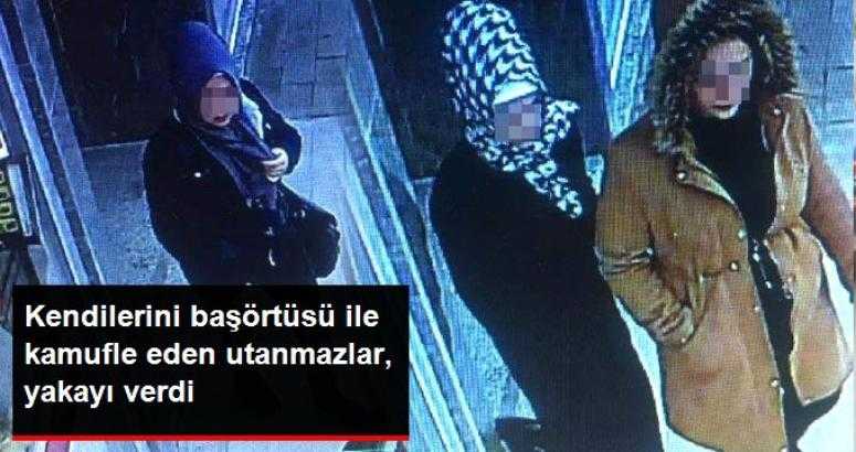 Hırsızlık Yaparken Tanınmamak İçin Başörtüsü Takan Genç Kızlar, Yakayı Ele Verdi