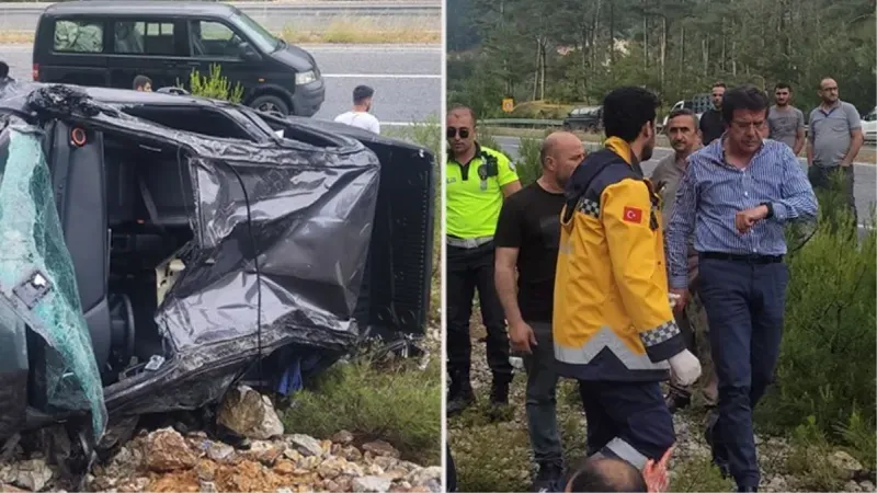Nihat Zeybekci trafik kazası geçirdi