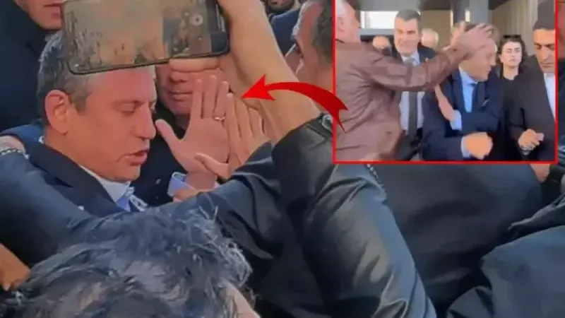 Özgür Özel'e AKM çıkışı yumruklu saldırı