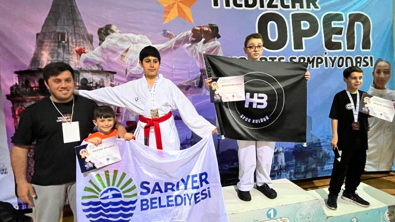 SARIYER BELEDİYESİ SPOR KULÜBÜ MİNİK KARATECİLERİNDEN MADALYA YAĞMURU