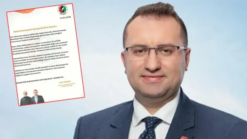 Tutuklamalar haksız' dedi, başkanlıktan istifa etti