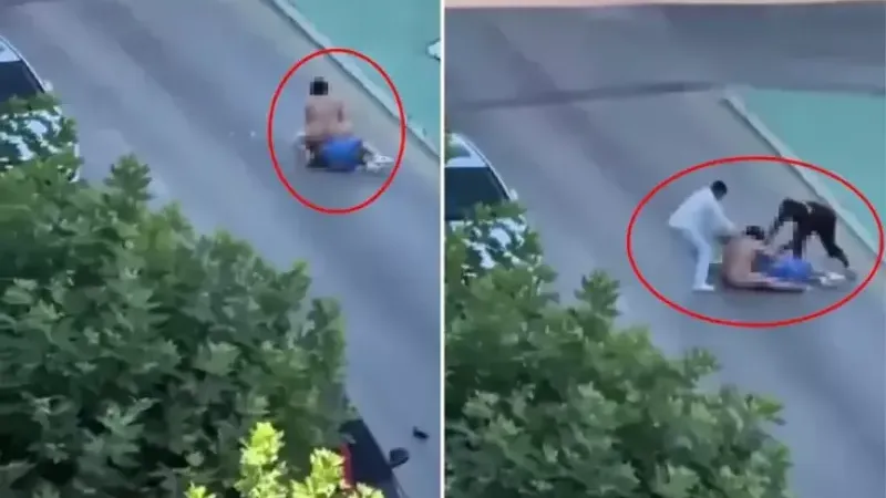 Çıplak halde sokağa çıkıp, yoldan geçen kadına saldırdı